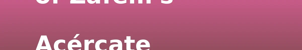 - The Enchantment of Zafem's Acércate