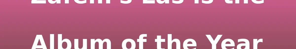 - Valery Numa: Zafem's Las is the Album of the Year